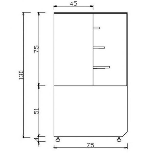 Fleischvitrine Statisch | B1500xT750xH1300 | Bordeaux-​​Schwarz Kebab Theke